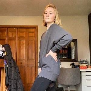 american eagle long sweatshirt